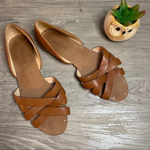 Madewell Woven Sandal Slid On Flats sz8 - Picture 1 of 12